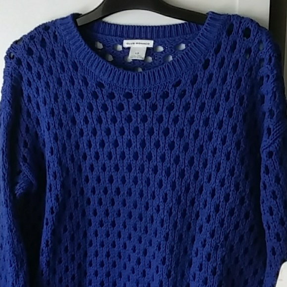 Club Monaco Crochet Open Knit sweater - Picture 1 of 7